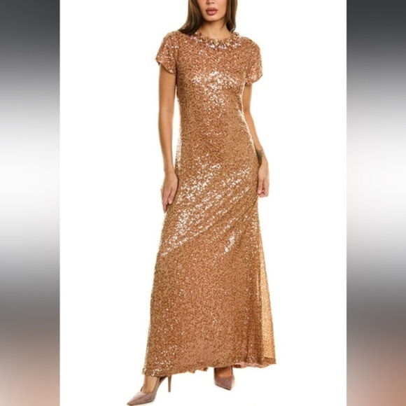 NWTSachin + Babi Honey Shiloh Sequin Gown Size 8